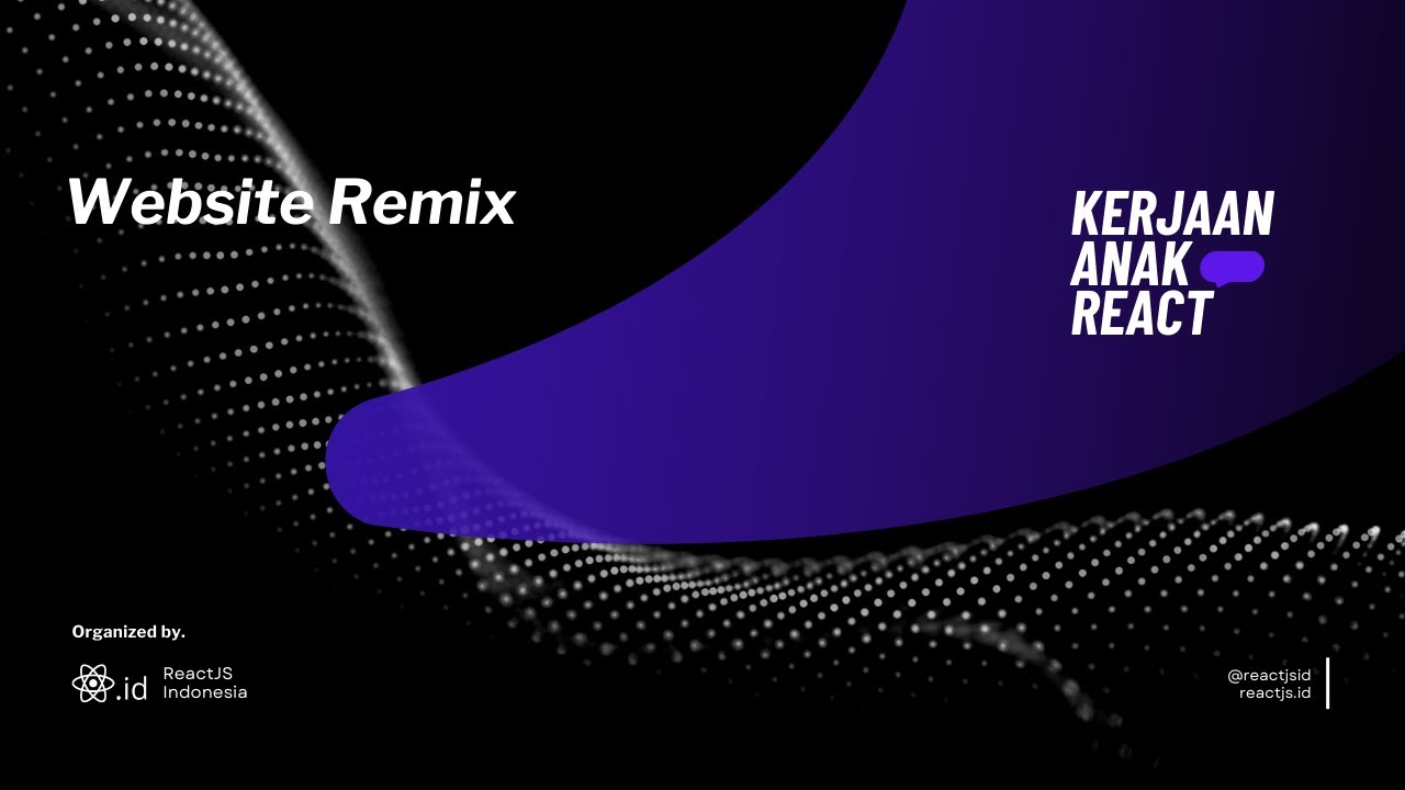 reactjsid's tweet card. Kerjaan Anak React #3 - Website Remix