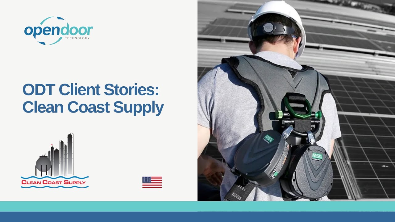 opendoorerp's tweet card. ODT Client Story - Clean Coast Supply increases efficiency with...