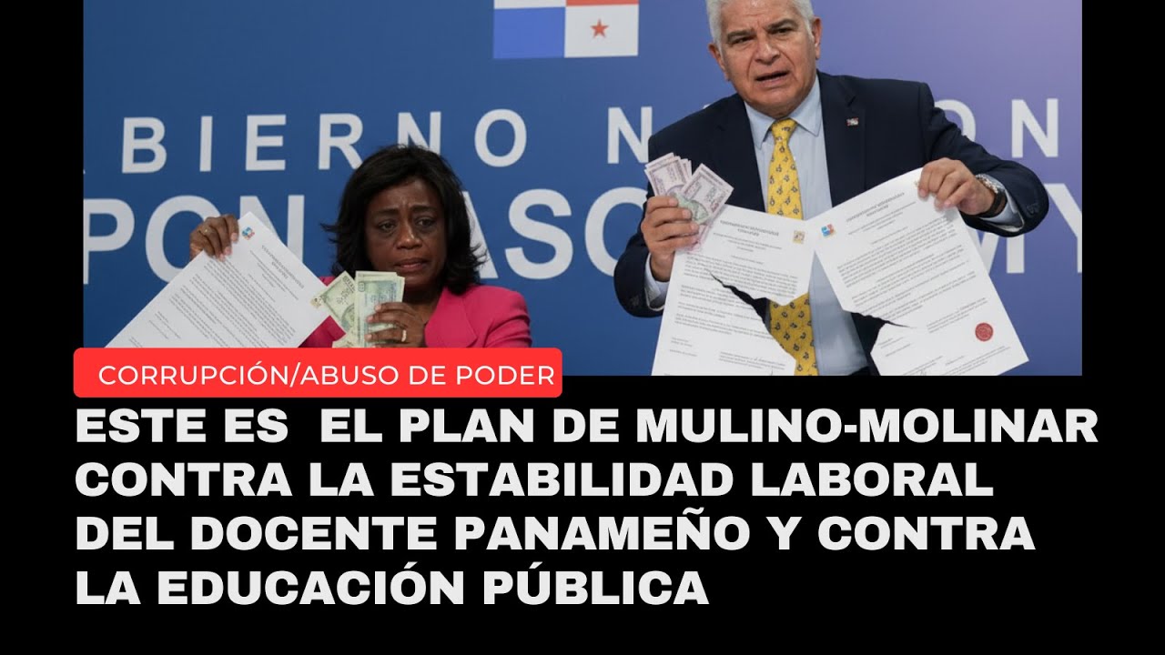 profyadirapino's tweet card. El Plan Mulino-Molinar para destruir estabilidad laboral del docente...