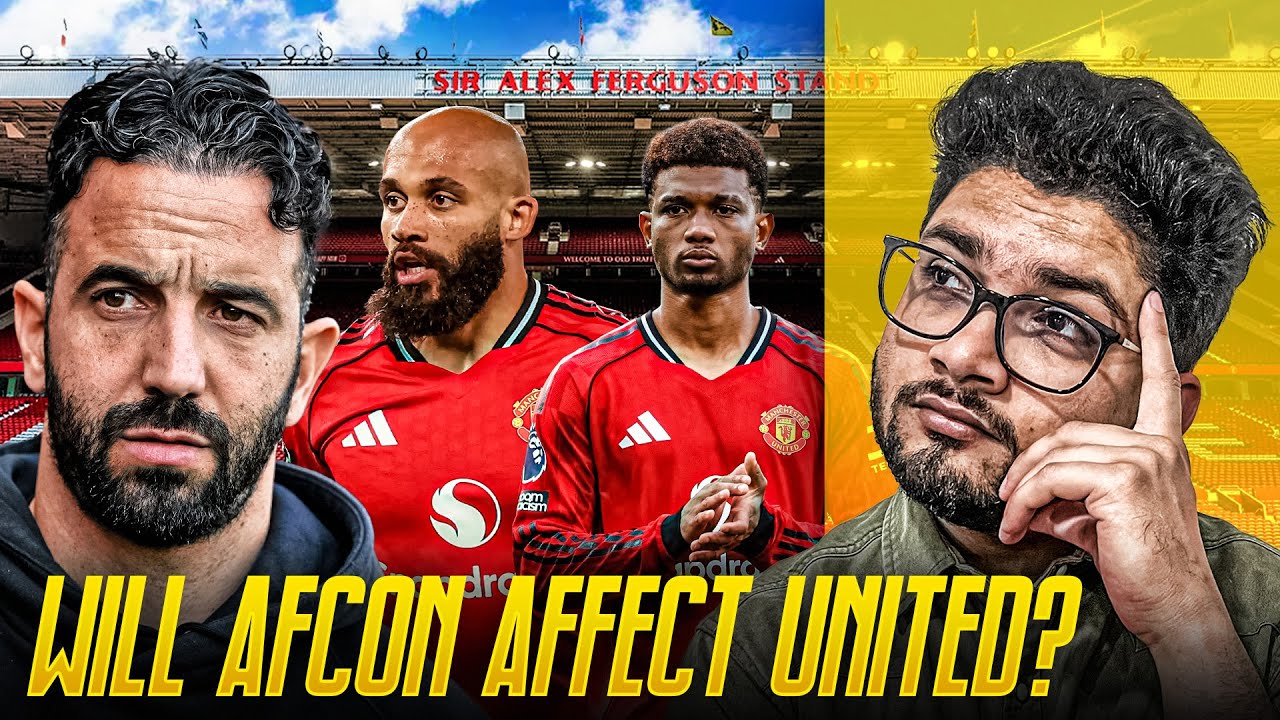 _onemufc's tweet card. AFCON IS GOING TO COST UNITED A LOT | WHAT'S WRONG WITH REAL MADRID