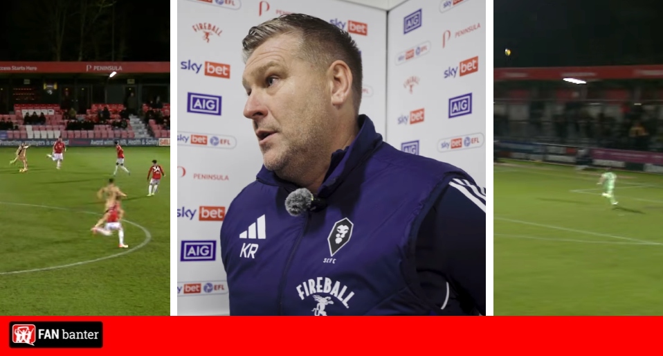 fan_banter's tweet card. Karl Robinson apologises after his Salford City side are thrashed 7-2 by Rotherham United in the EFL Trophy round of 32. The Millers went a goal down after just 8 minutes, but there level 10 minutes...