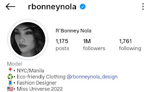 FashionPulis's tweet card. R'bonney Gabriel's IG Followers Surge to 1M after Insult from MUO President Raul Rocha