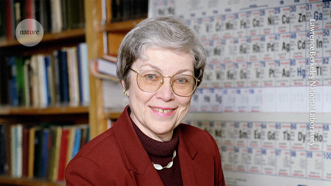 Nature's tweet card. Nature - Her experiments on the heaviest elements deepened our understanding of radioactivity.