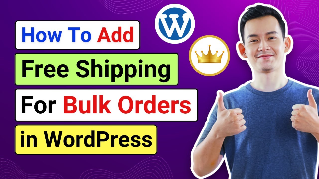 wpgiz's tweet card. How to Add Free Shipping for Bulk Orders in WooCommerce with B2BKing...