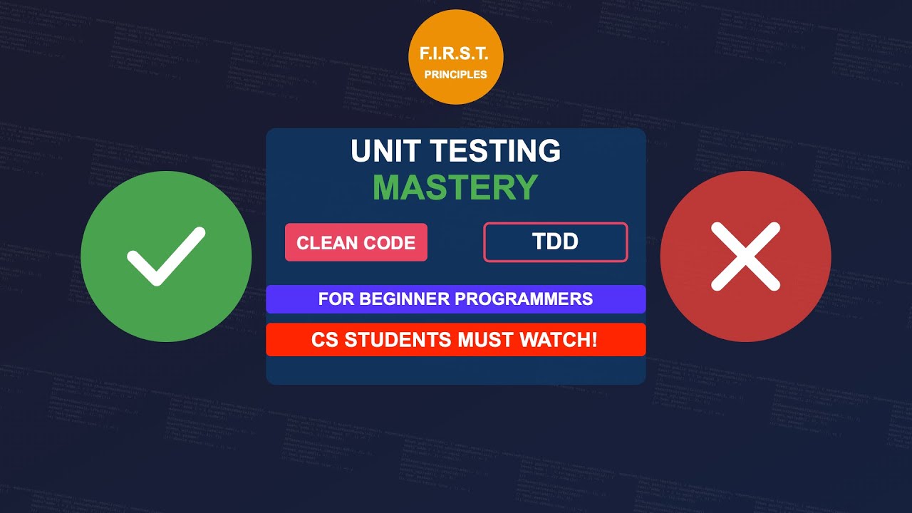 theprogprof's tweet card. Unit Testing Mastery: TDD & Clean Code for Beginner Programmers | CS...