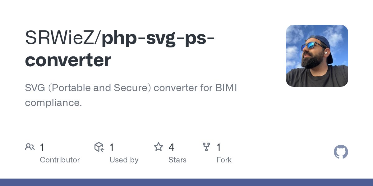 SRWieZ's tweet card. SVG (Portable and Secure) converter for BIMI compliance. - SRWieZ/php-svg-ps-converter