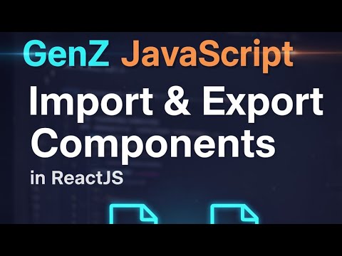 DeopaShivraj's tweet card. JavaScript: Master Import & Export Component in ReactJS (Named vs....