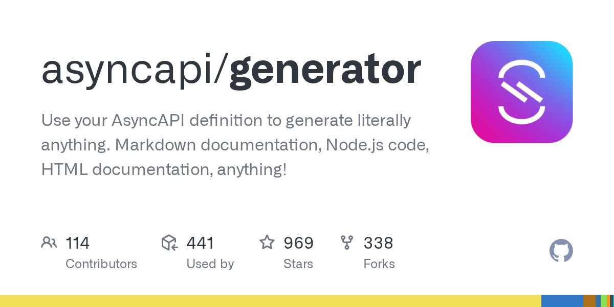 AsyncAPISpec's tweet card. Patch Changes 91735c3: Fix invalid Java method name generation and properly handle multiple WebSocket handlers Generate valid Java method names for WebSocket operation handlers with strange iden...