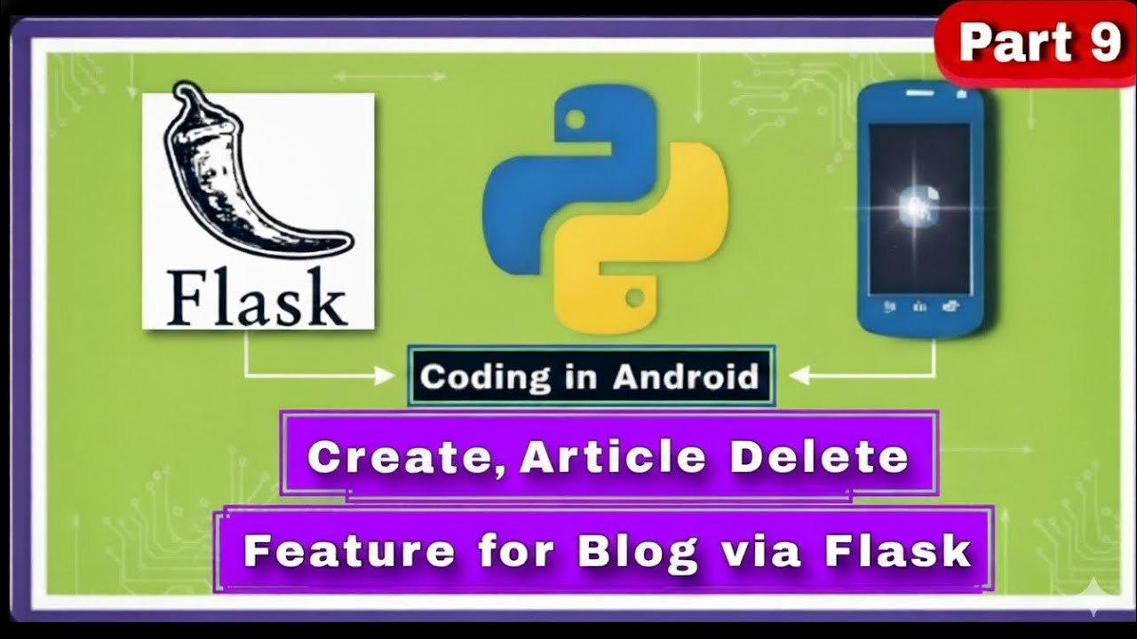 MonicoSanteno's tweet card. CREATE AN ARTICLE DELETE FEATURE FOR BLOG VIA FLASK PYDROID3 #pydro...