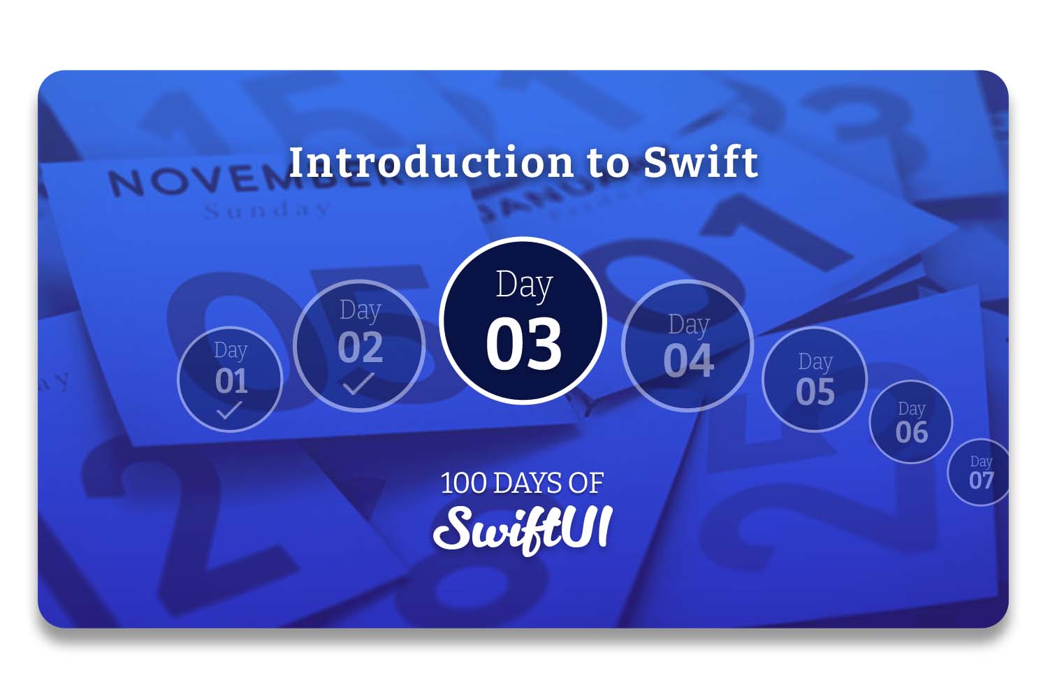 fromhyr's tweet card. Follow the 100 Days of SwiftUI and learn to build apps for free.