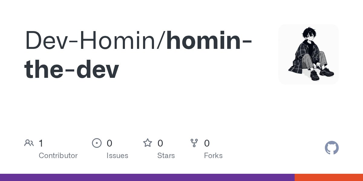 homin_X_dev's tweet card. Contribute to Dev-Homin/homin-the-dev development by creating an account on GitHub.