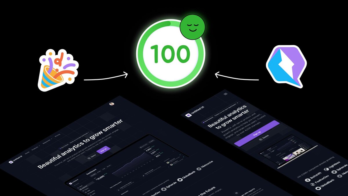 javascripting's tweet card. Builder.io is excited to announce that our homepage now achieves a 100/100 score on PageSpeed Insights even on mobile, since we adopted Qwik.