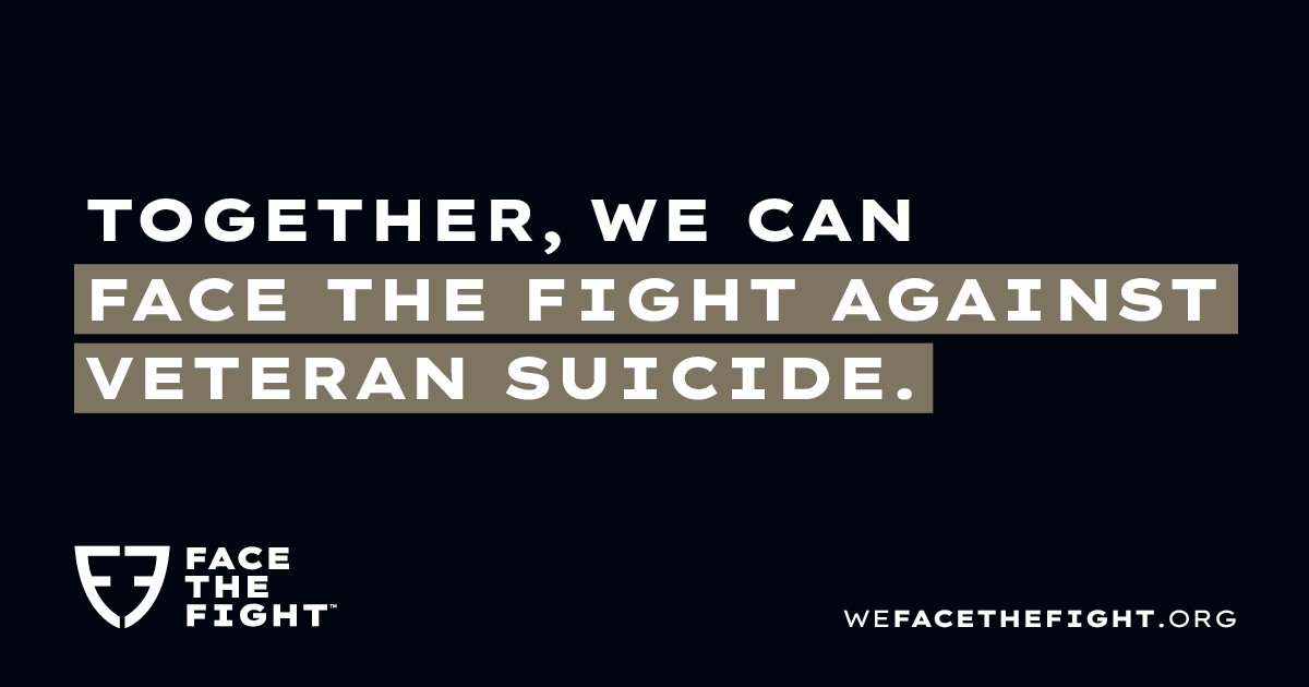 mstazz13's tweet card. Learn more about Face the Fight, ways you can help with veteran suicide prevention, and find resources to help yourself and others.
