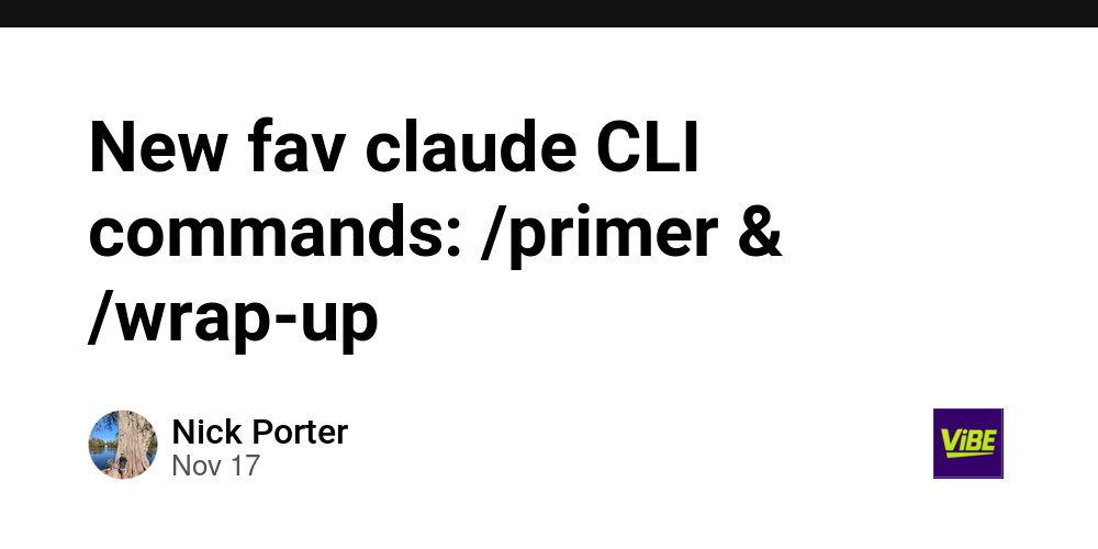 forem's tweet card. I have been weaving command into my daily workflow quite frequently lately! It all started when I...