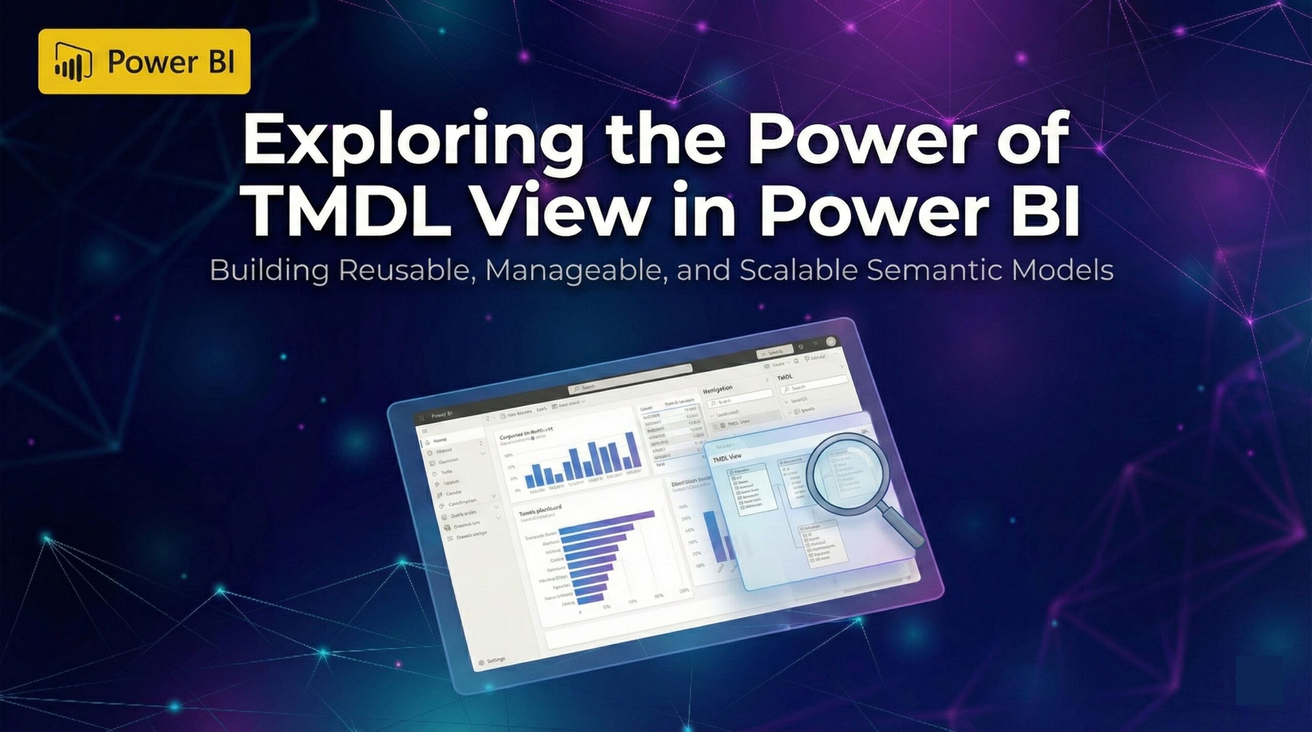IntellifySol's tweet card. Discover how the TMDL View in Power BI enables scalable, reusable, and version-controlled semantic models. Learn its key features, benefits, and real-world use cases.
