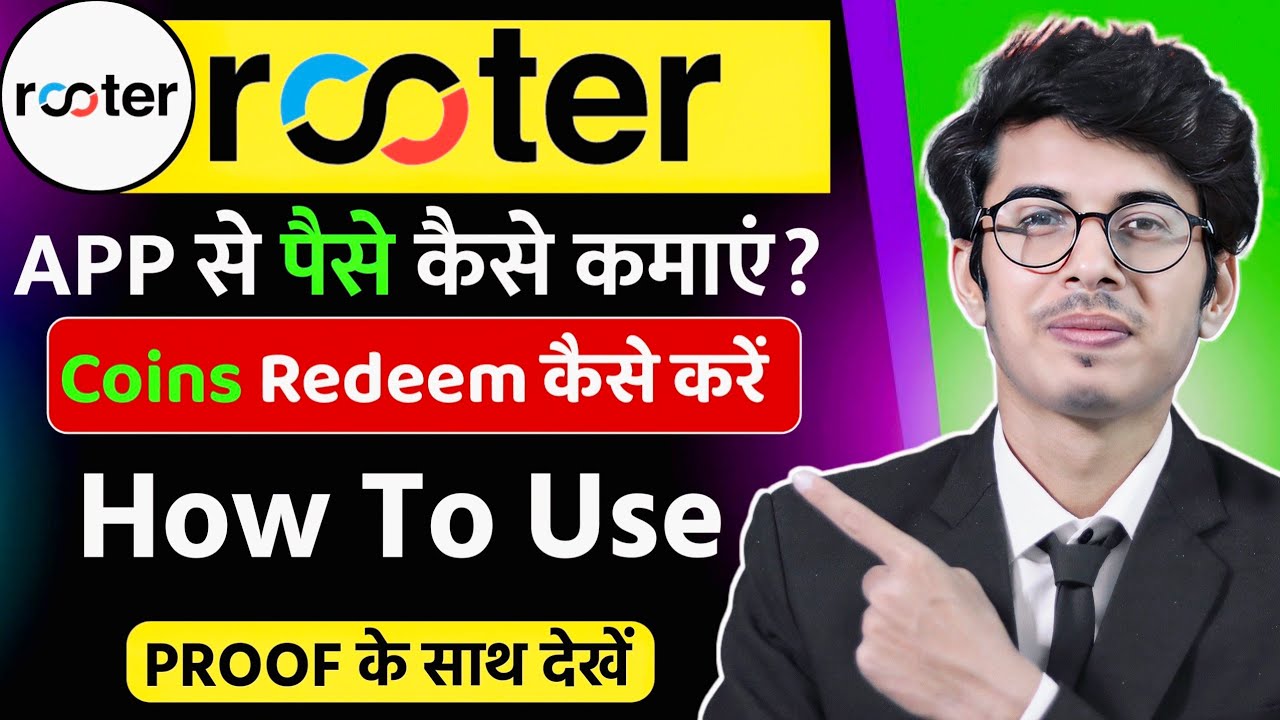 technosuraj1's tweet card. rooter app se paise kaise kamaye | how to use rooter app