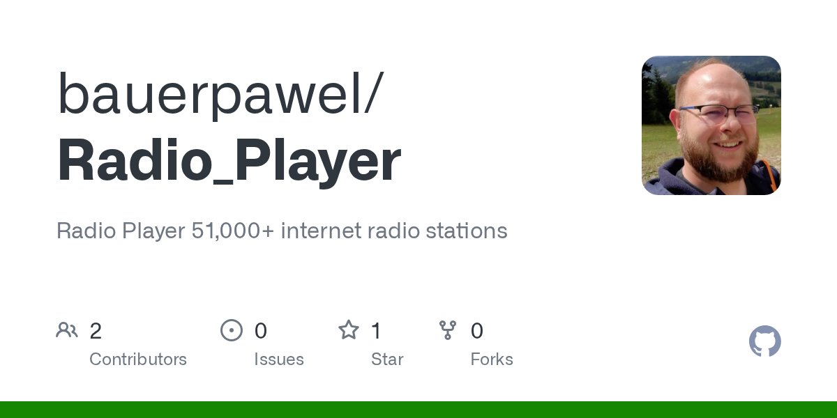 BauerPawel's tweet card. Radio Player 51,000+ internet radio stations. Contribute to bauerpawel/Radio_Player development by creating an account on GitHub.