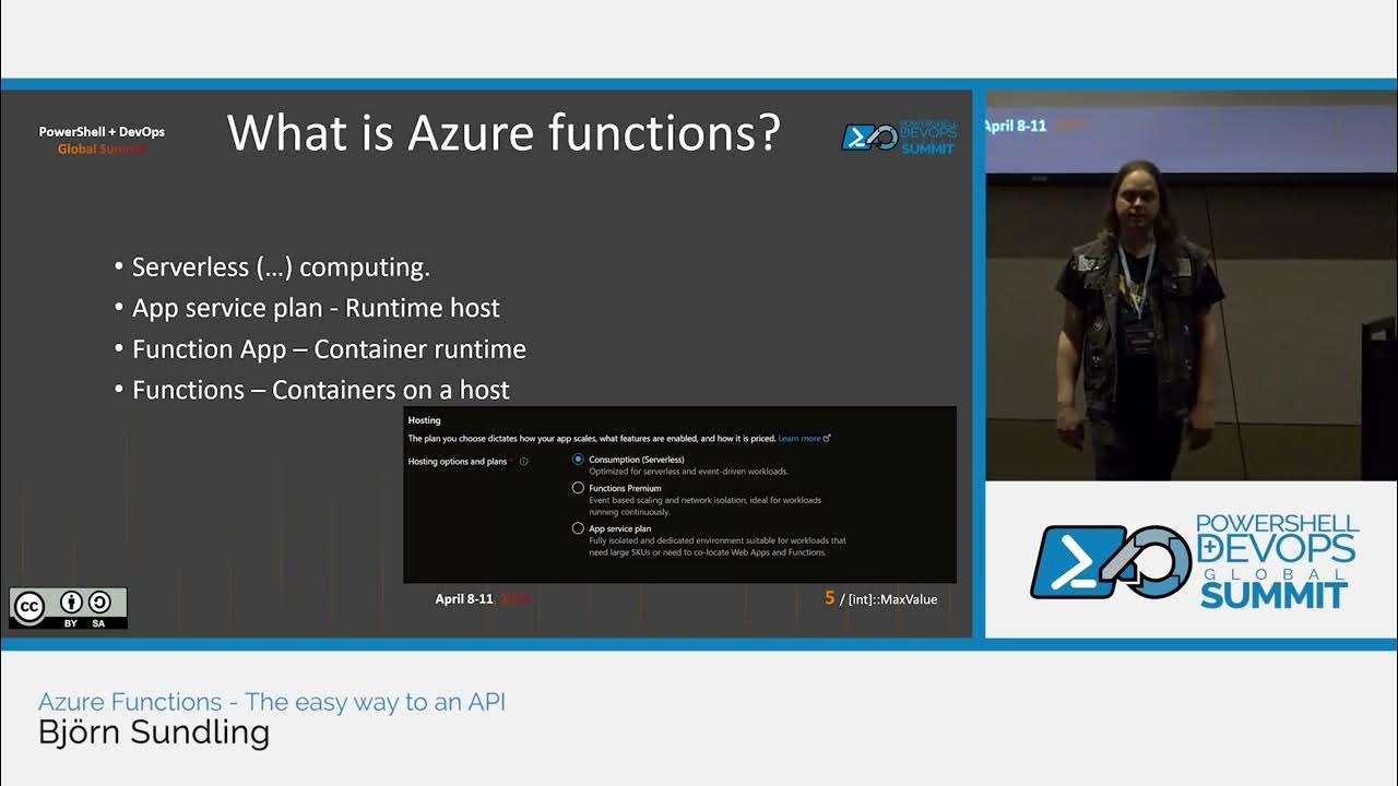PSHSummit's tweet card. Azure Functions - The easy way to an API by Björn Sundling