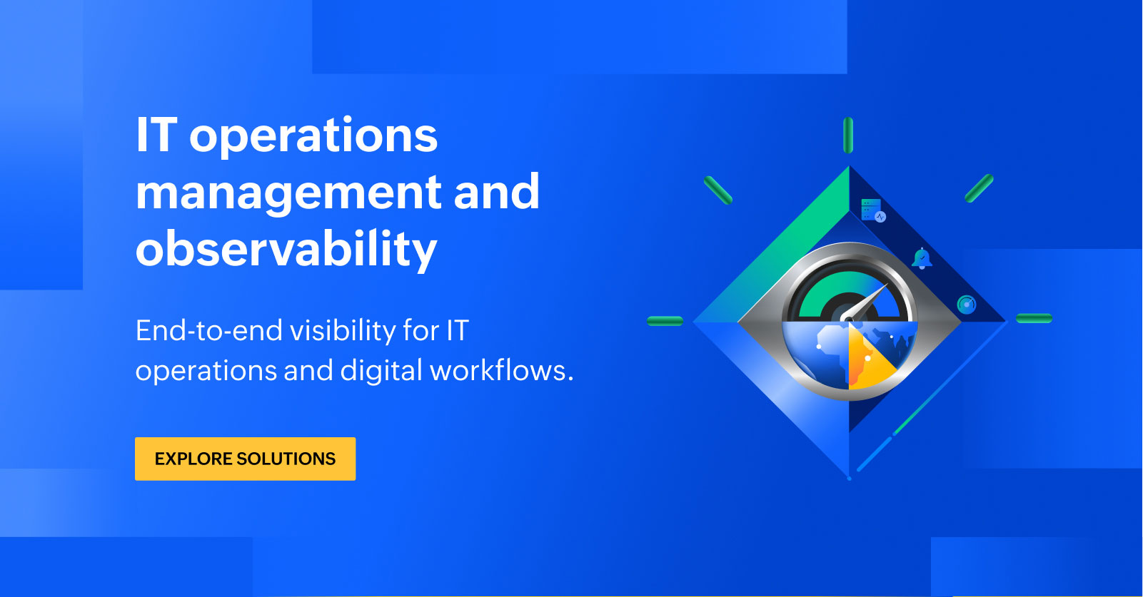 manageengine's tweet card. ManageEngine's ITOM and observability solutions give IT and DevOps teams deep visibility into their entire IT infrastructure & apps from a single view. Try now!