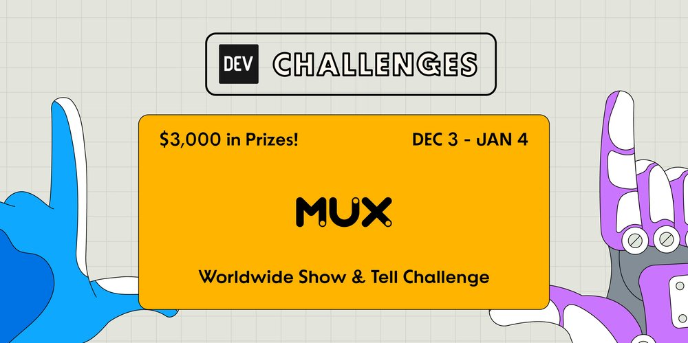 ThePracticalDev's tweet card. We are so thrilled to introduce DEV's Worldwide Show and Tell Challenge presented by Mux! Running...