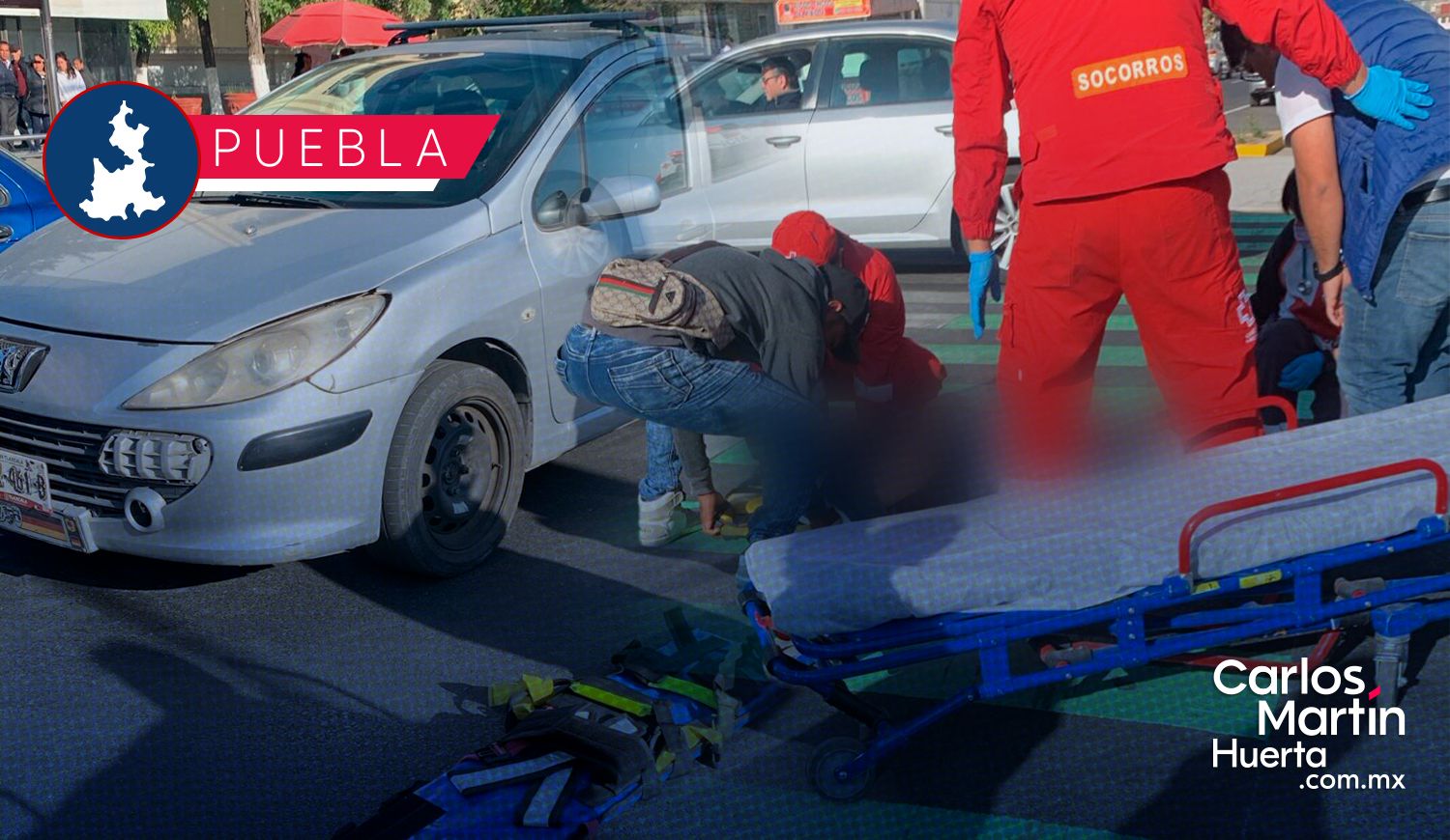 carlosmartinh's tweet card. La mañana de este miércoles, una mujer de la tercera edad, acompañada de su nieta fueron atropelladas en la 11 Oriente y la 24 Sur. Esta situación provocó la movilización de los cuerpos de emergenc...