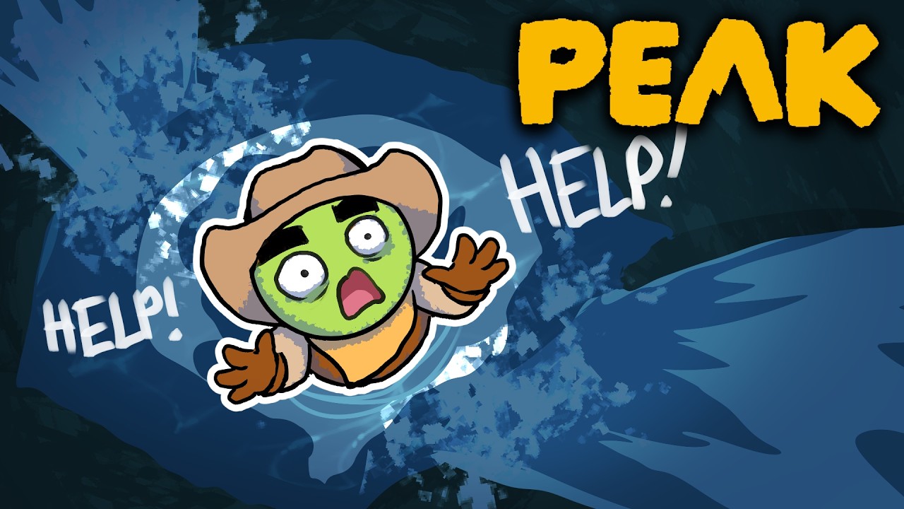 UNiCOMICS's tweet card. FELL IN A WELL! | PEAK WITH FRIENDS