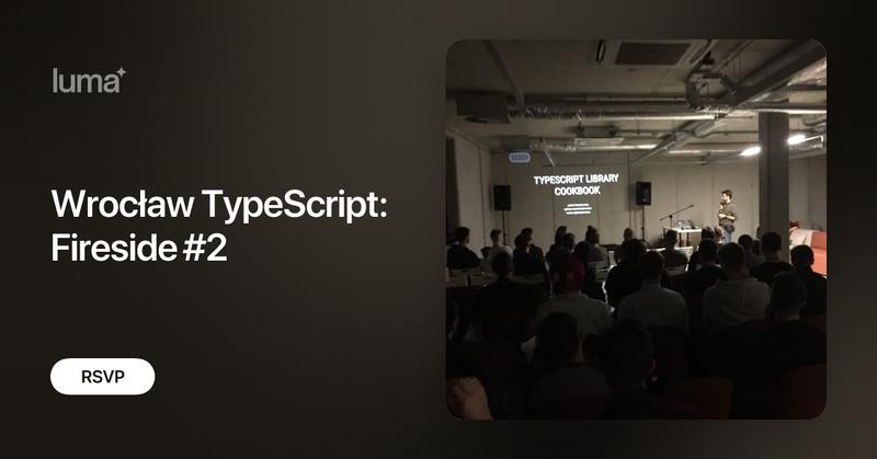 WrocTypeScript's tweet card. Hey everyone! 👋 We are excited to invite you to our TypeScript gathering in Wrocław. It will be an intimate event where we'll share knowledge and learn from…