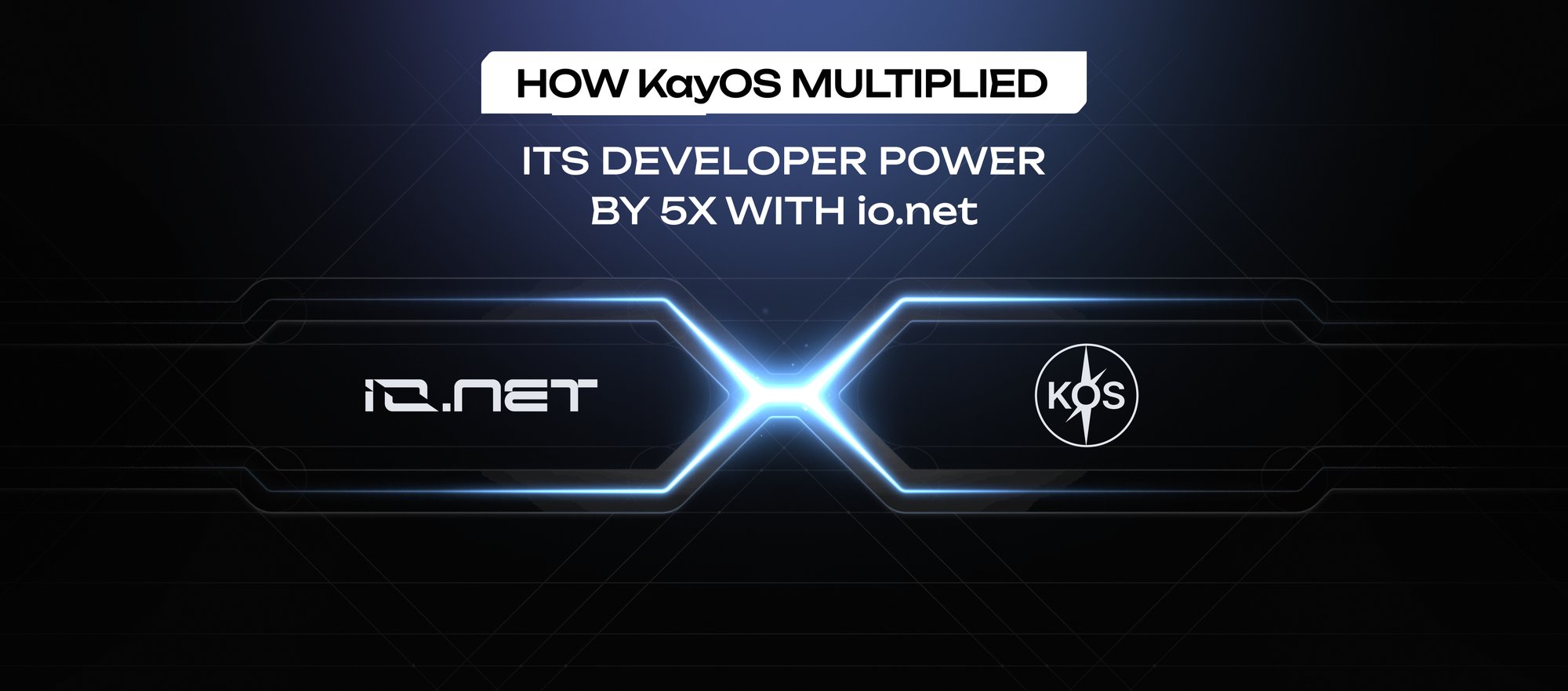 ionet's tweet card. Deploy 10,000 GPU cluster in 10 seconds, The Decentralized GPU Cloud