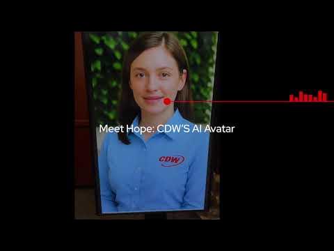IntelSoftware's tweet card. Meet Hope: CDW's AI Avatar