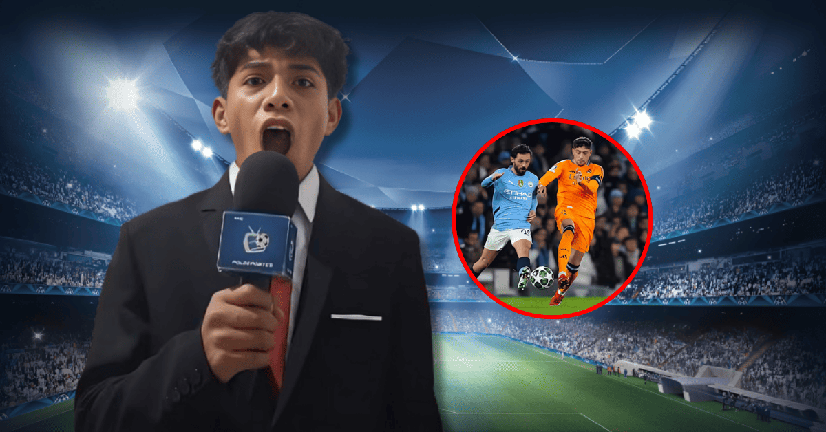 exitosape's tweet card. Cliver Huamán, más conocido como 'Pol Deportes', fue sorprendido con la noticia que viajará a Europa para presenciar el encuentro entre ambos clubes por la Champions League.