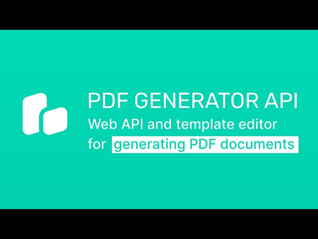 PDFGeneratorAPI's tweet card. PDF Generator API is a flexible API and template editor to easily generate PDF documents from pre-defined templates and dynamic JSON data directly from you...