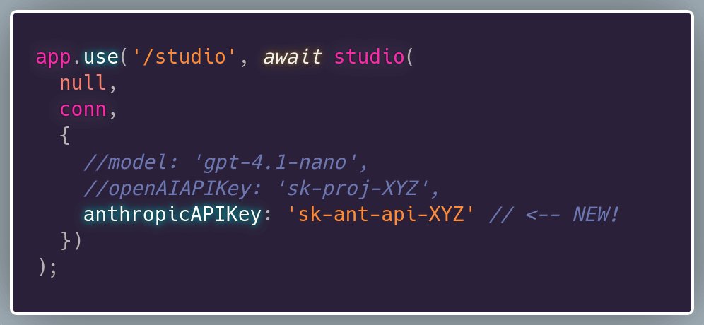 code_barbarian's tweet card. Support for Anthropic Claude models in Chat tab!