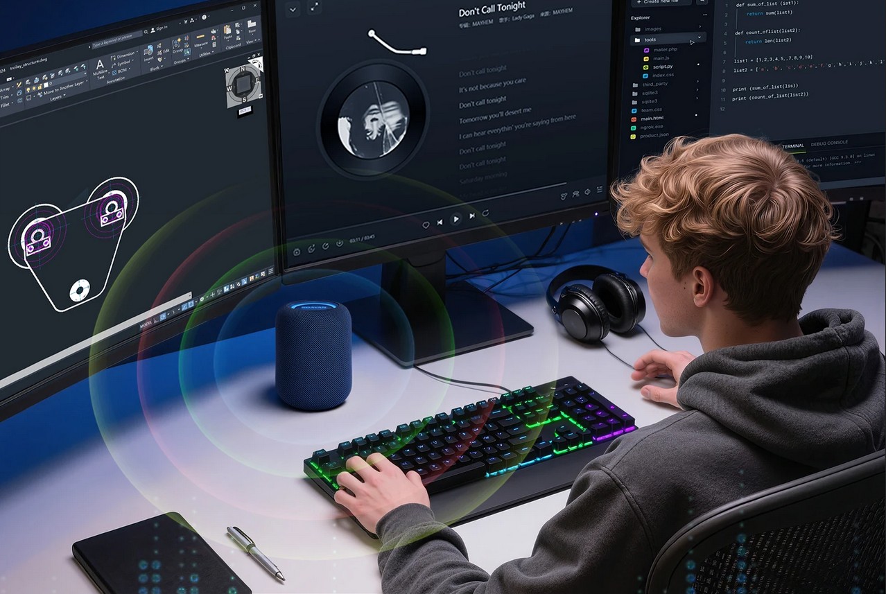 AndroidSmartTV's tweet card. The SOAYAN EXR1 is far from a typical mini PC. At first sight, it looks like a sleek Bluetooth speaker for your living room, office, or studio. Its