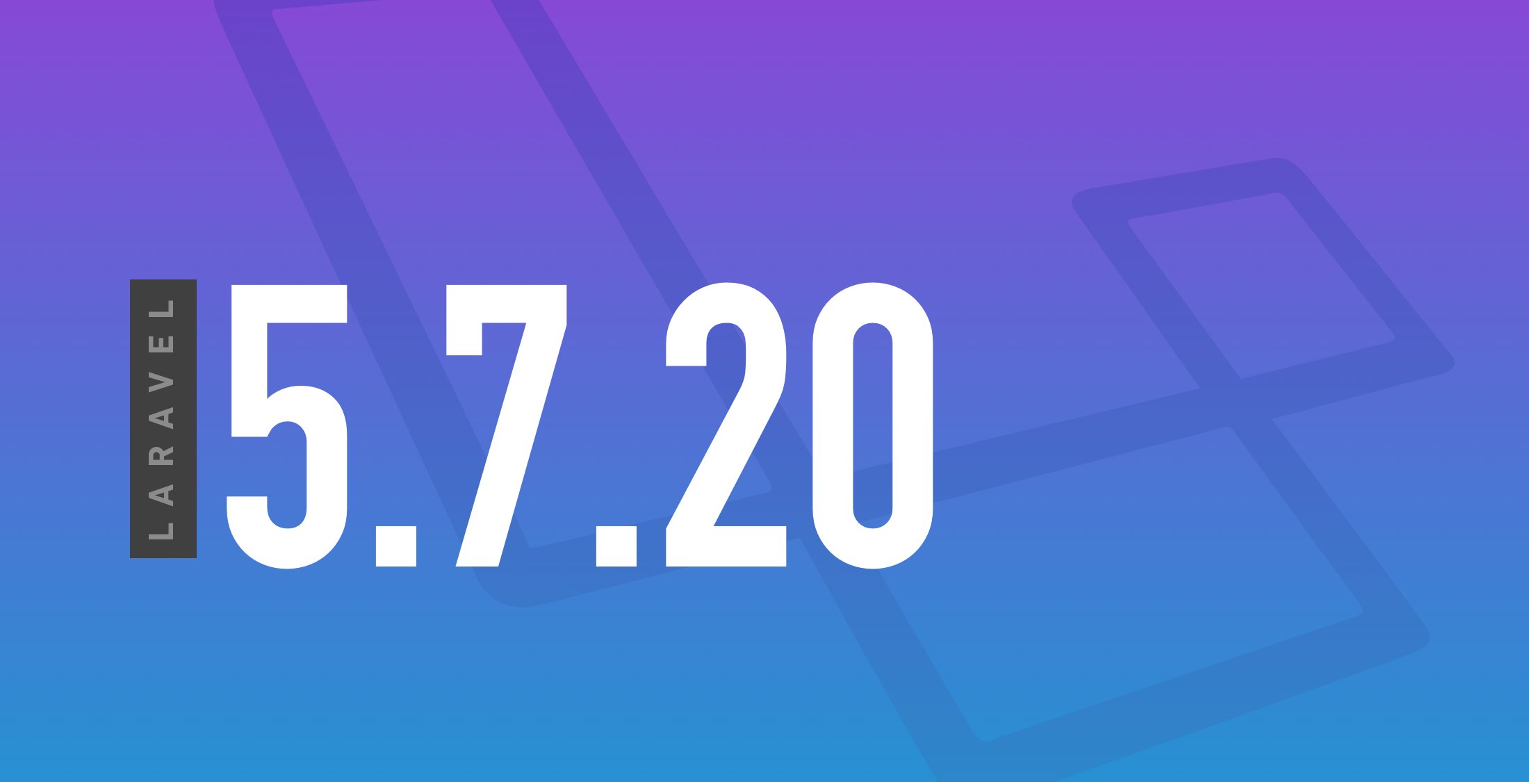 laravelnews's tweet card. The Laravel team released 5.7.20 this week with added ‘chunkById()’ support on model relations, a new collection method, and some new FilesystemAdapter assertion methods.