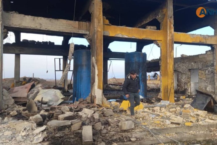 GreenRojava's tweet card. The water station in the village of Sheikh Al-Fawqani, which supplies the city of Kobani and its countryside with water, was completely out of service, as a result of the attack launched by the...