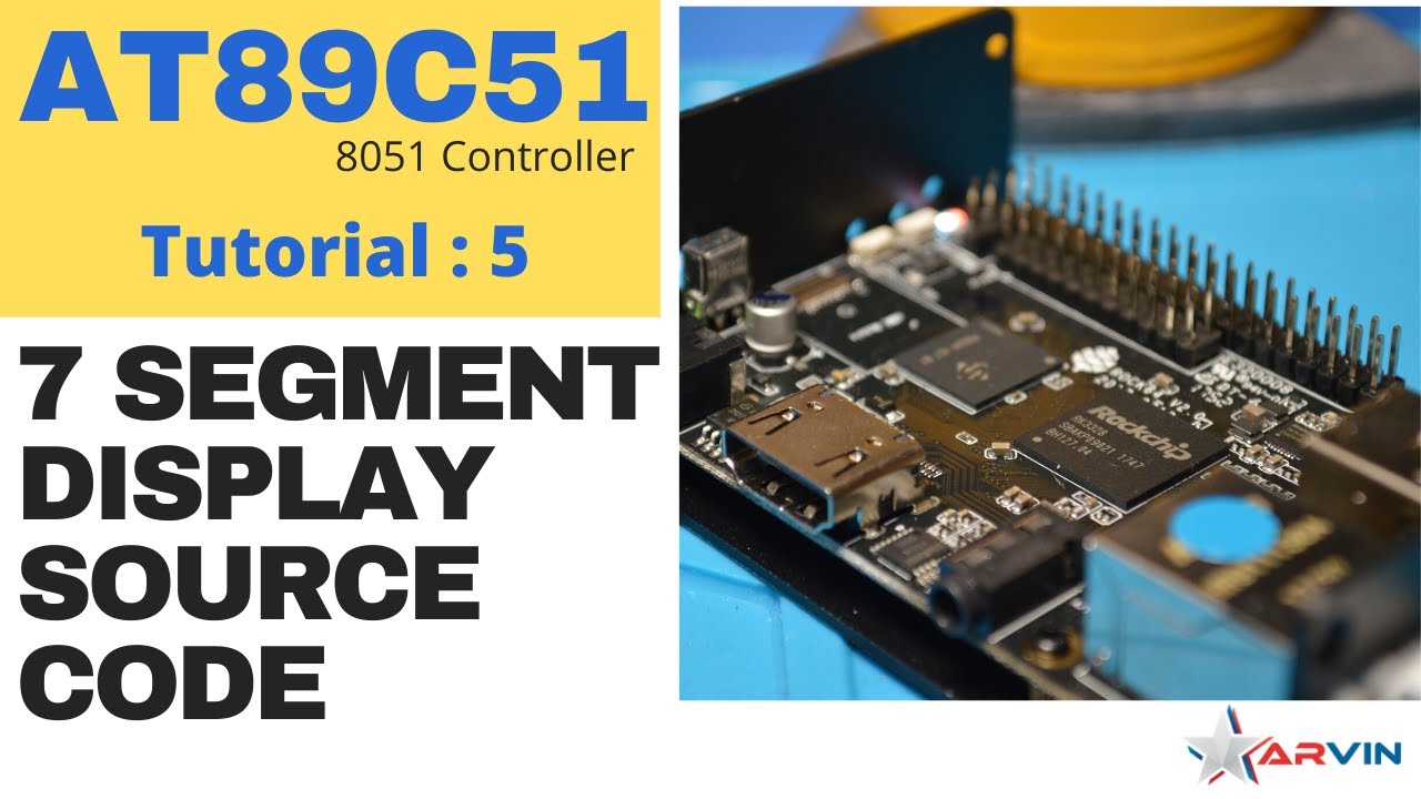 TechOptimum1's tweet card. Single Seven Segment Display Using 8051 Micro Controller | Source...