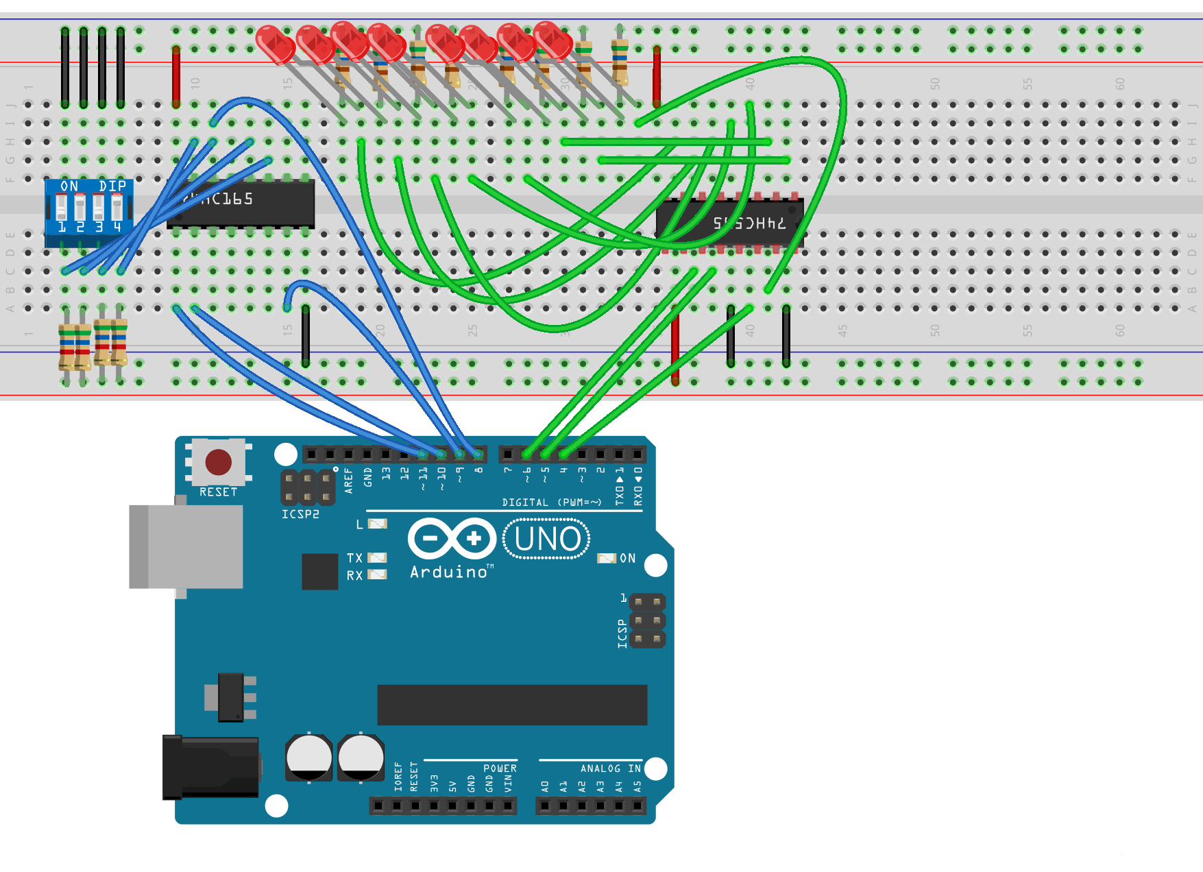 incurablemaker's tweet card. Learn how shift registers work and how to use them on the Arduino in this tutorial that includes wiring diagrams and example code.