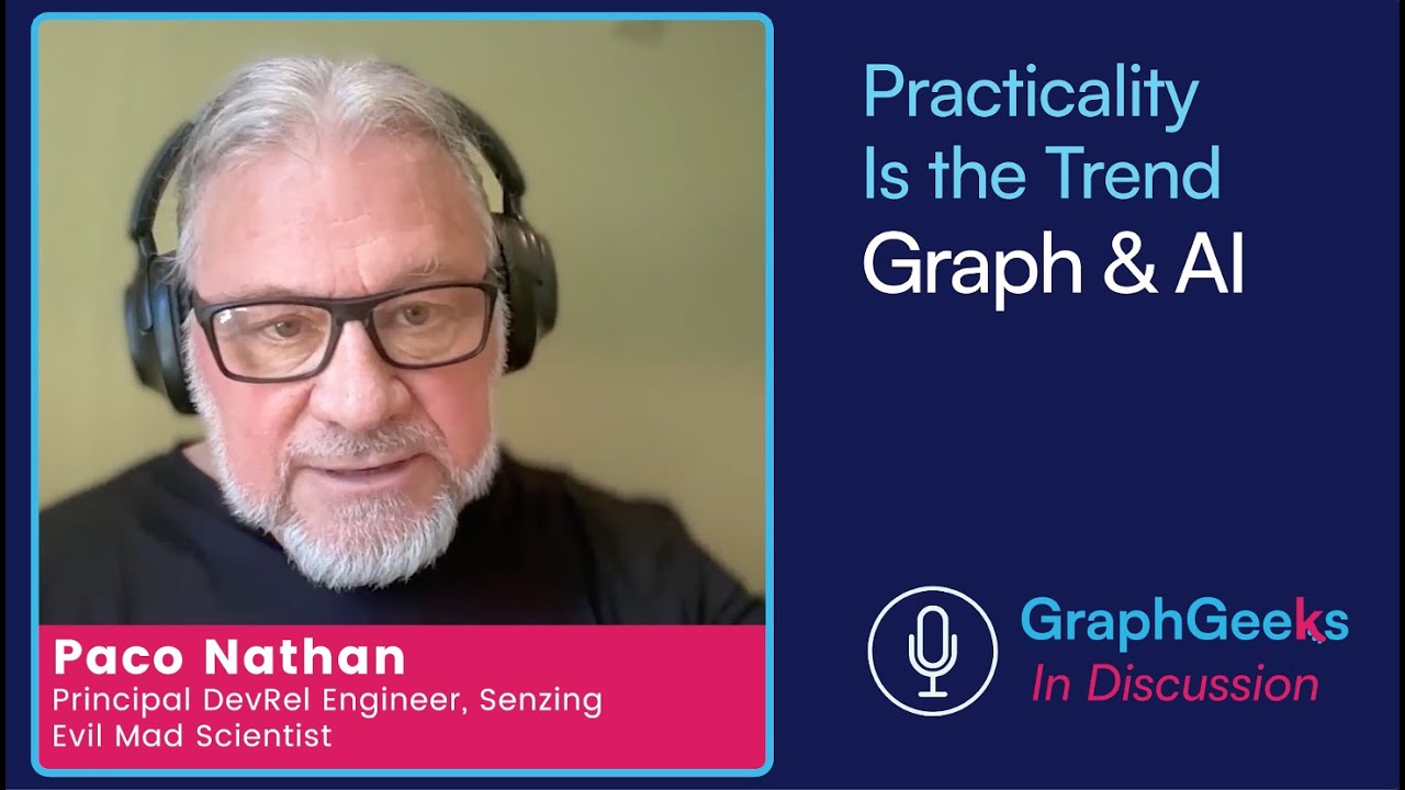 senzing's tweet card. GraphGeeks in Discussion: Practical Trends in Graph & AI with Paco...