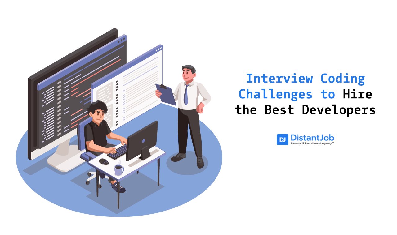 DistantJob's tweet card. What are code interview challenges? Are they worth it for your team? Here is everything you need to know to scale up your dev team!