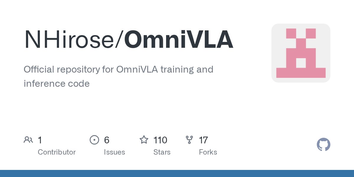 shahdhruv_'s tweet card. Official repository for OmniVLA training and inference code - NHirose/OmniVLA