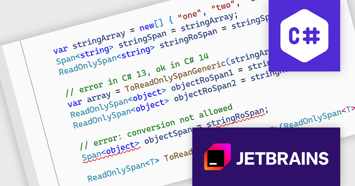 ComponentSource's tweet card. ReSharper 2025.1 adds early support for .NET 10 and C# 14 preview, smarter code simplification, and improved memory-safe performance.