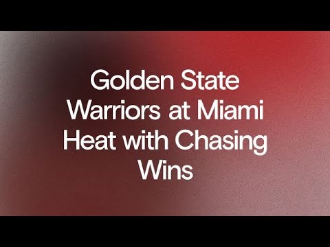 NotChasingWins's tweet card. Game 17: Warriors at Heat