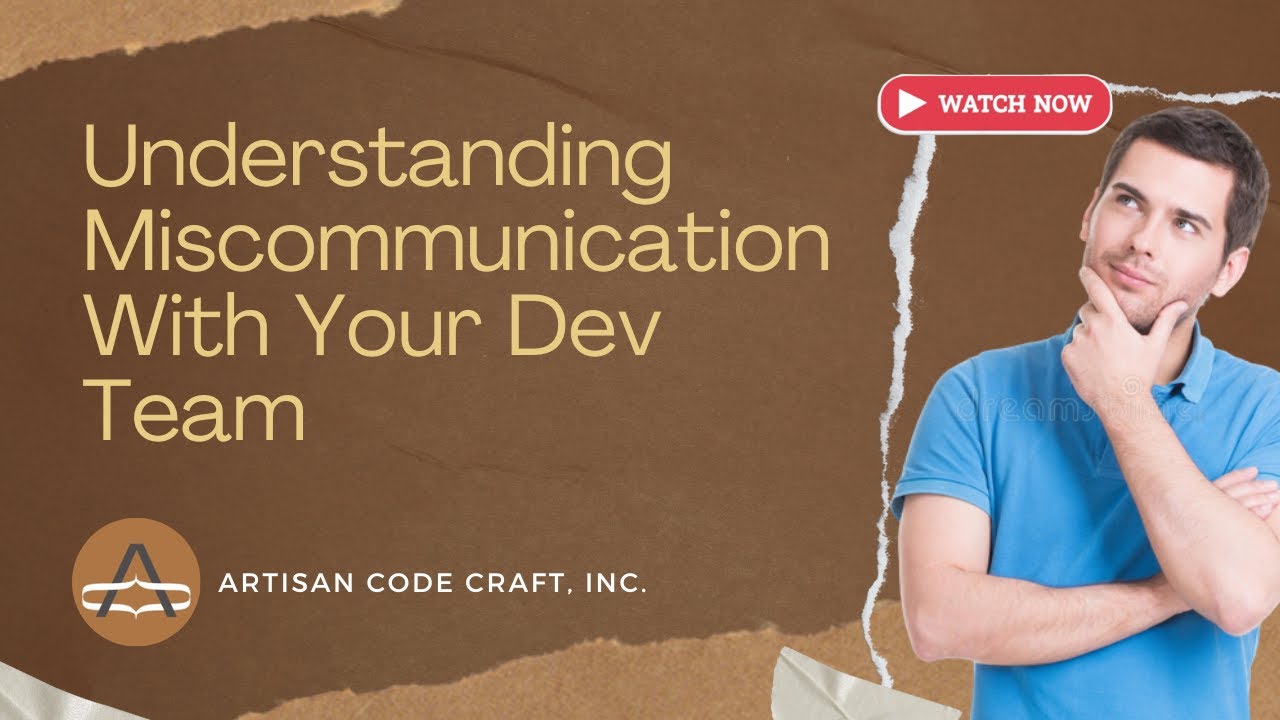 ArtCodeCraft's tweet card. Understanding Miscommunications with Your Dev Team
