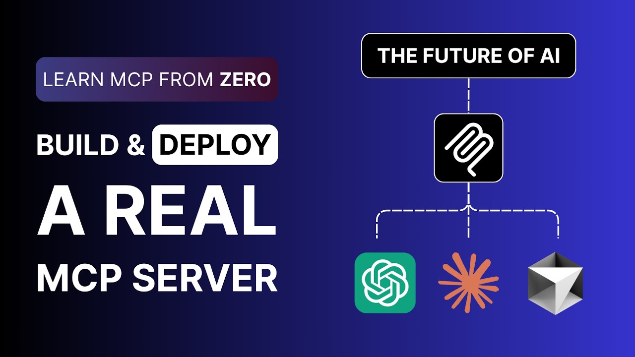 lamaWebDev's tweet card. Ultimate MCP Tutorial | Learn Model Context Protocol and Deploy your...
