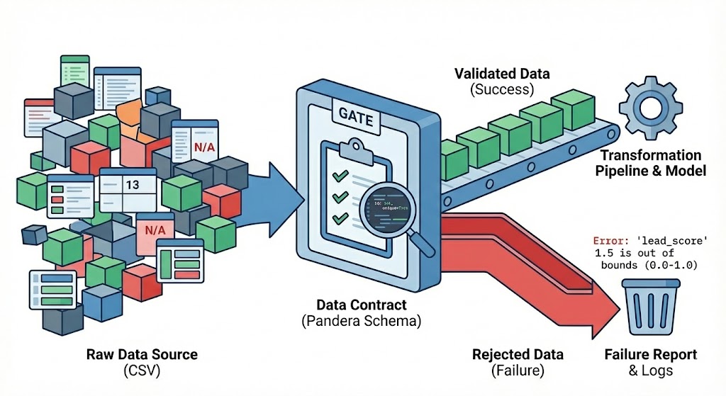 TDataScience's tweet card. Stop your pipelines from breaking on Friday afternoons using simple, open-source validation with Pandera.