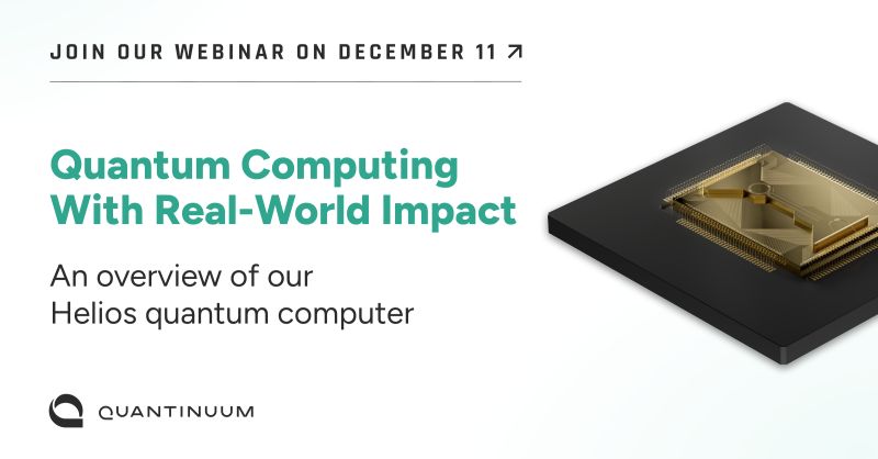 Tonyransford's tweet card. 𝗬𝗼𝘂’𝗿𝗲 𝗜𝗻𝘃𝗶𝘁𝗲𝗱: 𝗤𝘂𝗮𝗻𝘁𝘂𝗺 𝗖𝗼𝗺𝗽𝘂𝘁𝗶𝗻𝗴 𝗪𝗶𝘁𝗵 𝗥𝗲𝗮𝗹-𝗪𝗼𝗿𝗹𝗱 𝗜𝗺𝗽𝗮𝗰𝘁 Register to join us for a technical deep-dive into the Helios quantum computer: https://lnkd....