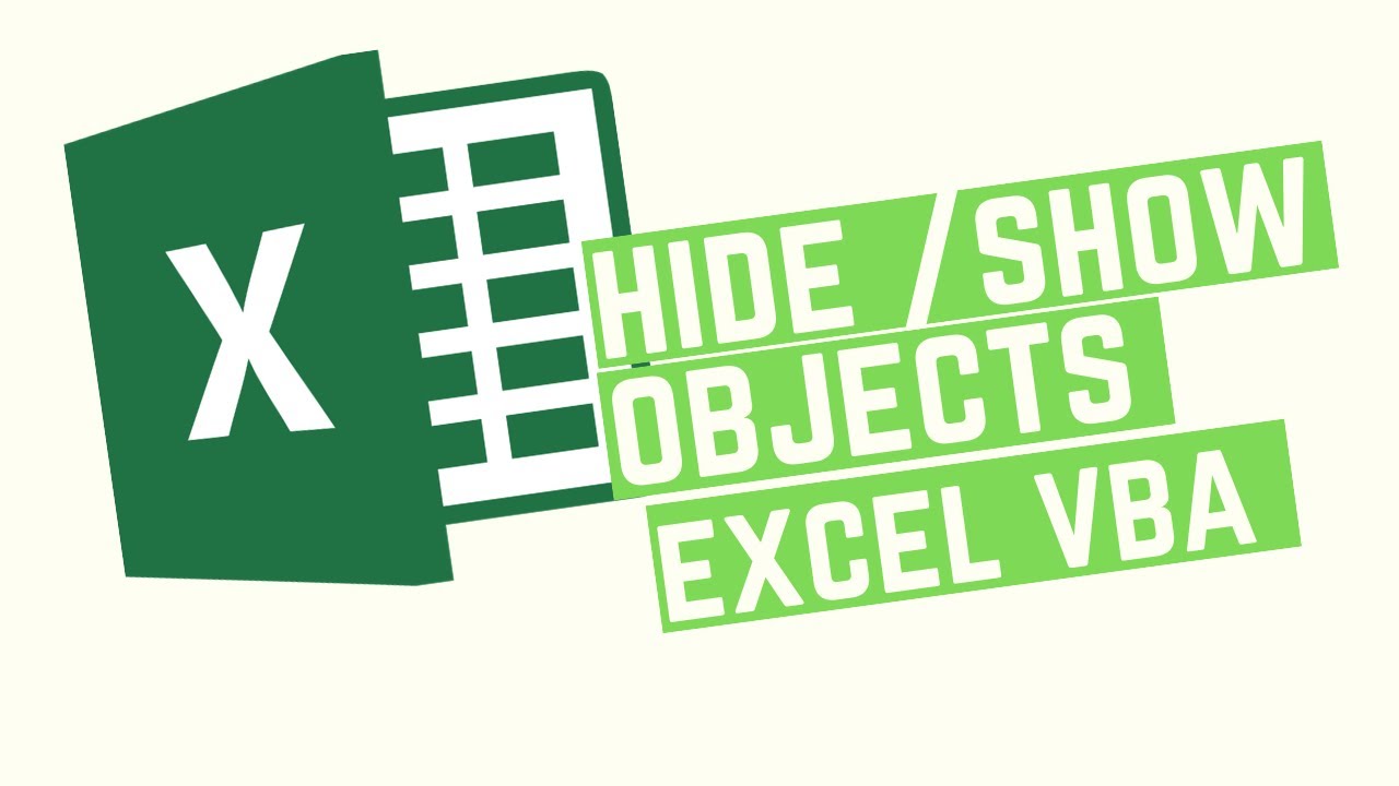 CalebPecue's tweet card. Hide/Show Objects in Excel VBA Macro | Toggleable