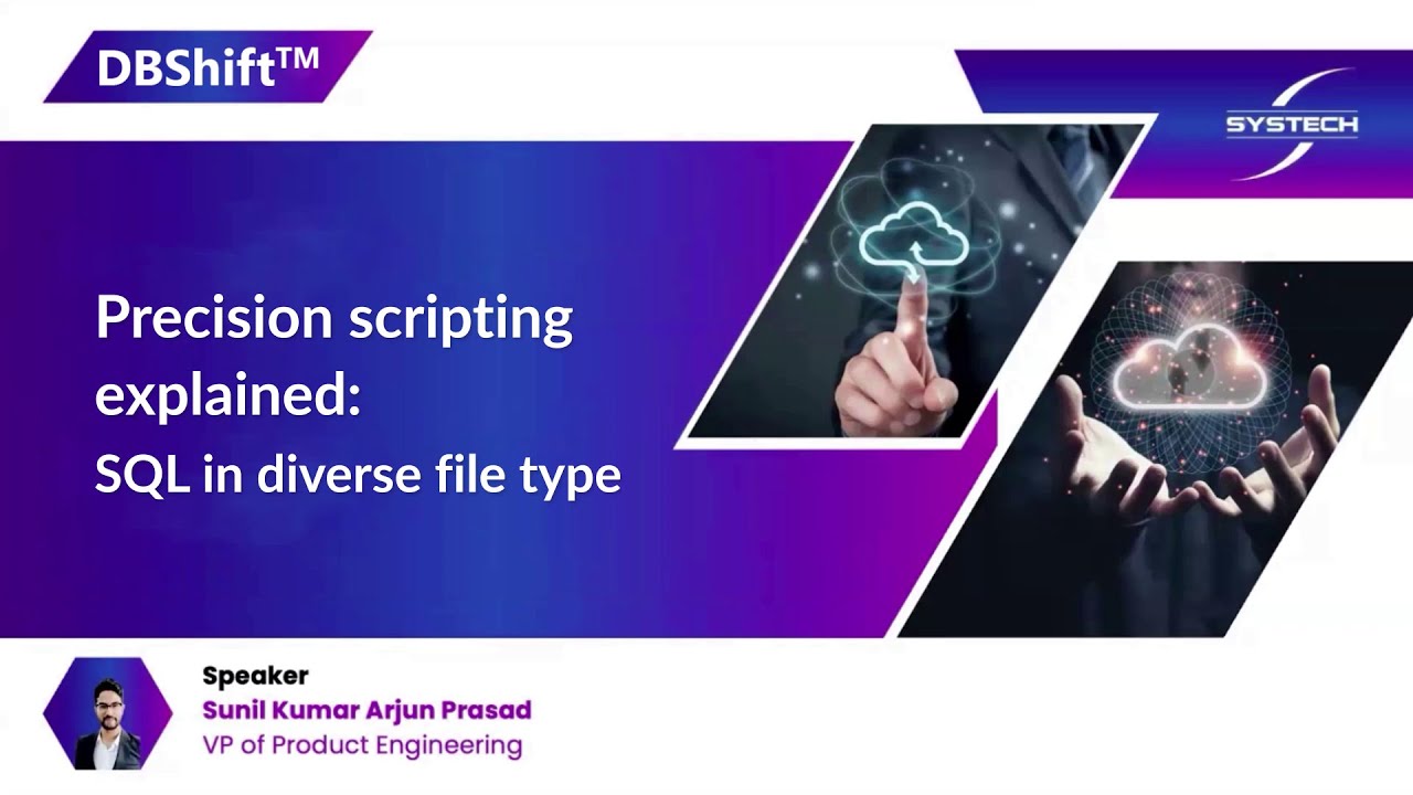 dopplrtm's tweet card. Precision scripting explained: SQL in diverse file type #cloudmigra...