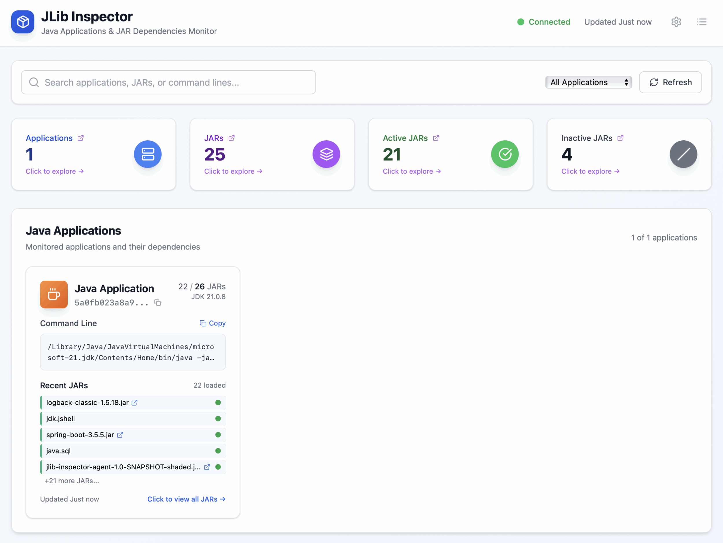 _tech_robot_'s tweet card. Last Friday I was reviewing our backlog items in the Java Engineering Group, and found an idea we had when Log4Shell happened. To this day, there is still no main stream solution to “find in produc...