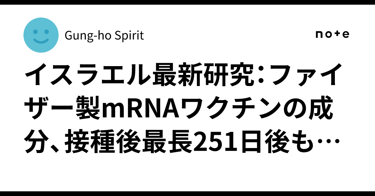 universalsoftw2's tweet card. 　イスラエルの研究者による査読付新論文（2025年10月15日オンライン公開）によると、ファイザー／ビオンテック社製mRNAワクチンの成分（mRNA）が、接種後200日を超えても女性の約50％の血液、胎盤に残っており、男性の精子や精液からも検出されたことが明らかとなり、既存の研究を更に裏付ける結果となった。 　驚くべきことに、ワクチン未接種の妊婦6人中3人の血液、胎盤からも同じ成分が検出され...